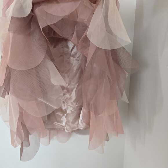 Biscotti Pink Princess Dress Size 7 Flowers Lined Sleeveless Gown Party Wedding - Picture 6 of 7